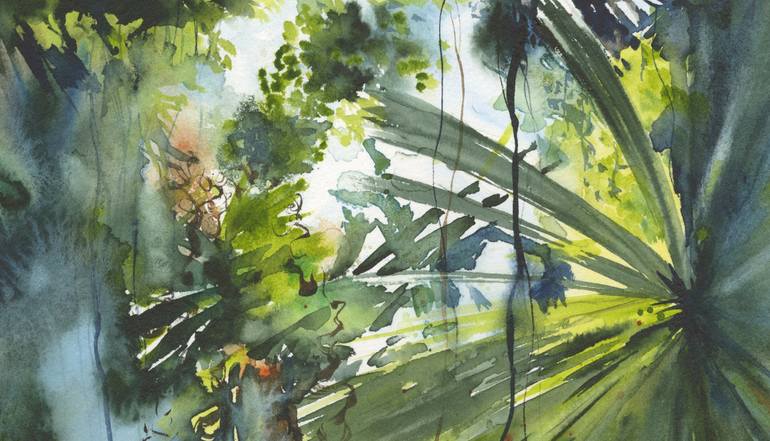 Original Illustration Nature Painting by Vandy Massey
