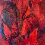 Red Horses — Flame of Presence. by Saimir Mullalli