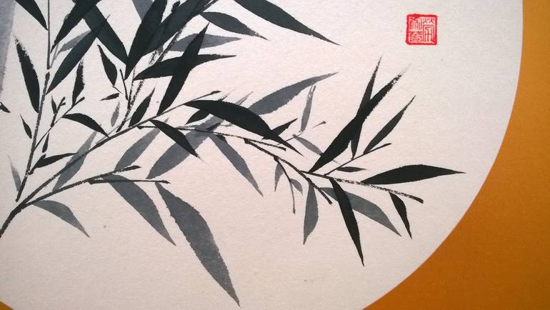 Original Chinese art Botanic Drawing by Monica Huang