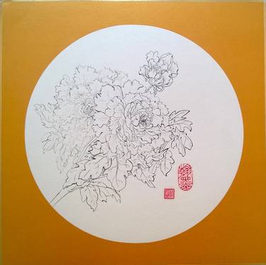 Original Botanic Drawing by Monica Huang