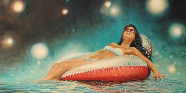 Original Figurative Water Paintings by Martin Axel