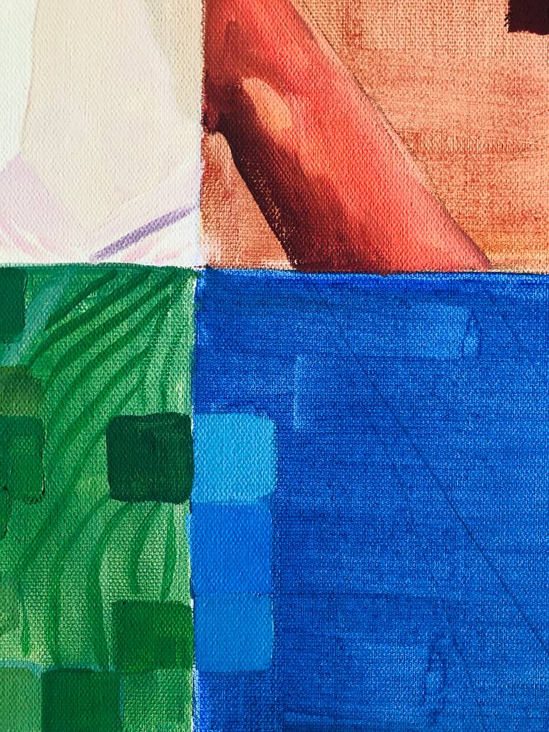 Original Abstract People Painting by Monty Preston