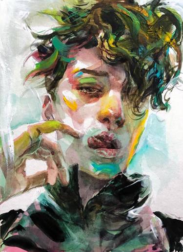 Original Fine Art Portrait Paintings by Ko byung jun