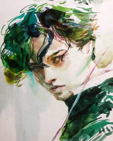 Original Fine Art Portrait Paintings by Ko byung jun