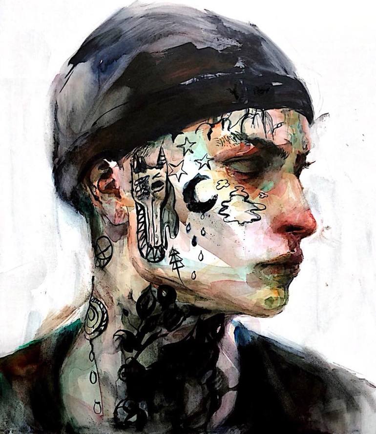 Original Fine Art Portrait Paintings by Ko Byung Jun