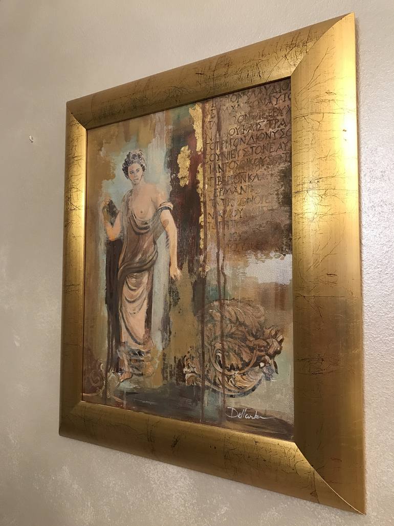 Original Abstract Classical mythology Painting by Aria Dellcorta