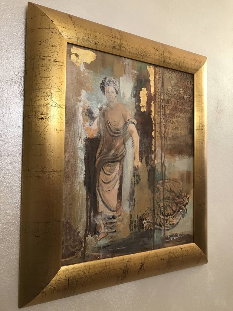 Original Abstract Classical mythology Painting by Aria Dellcorta