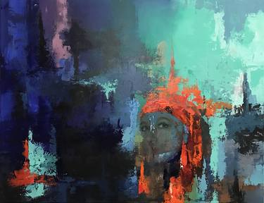 Original Abstract Women Paintings by Aria Dellcorta