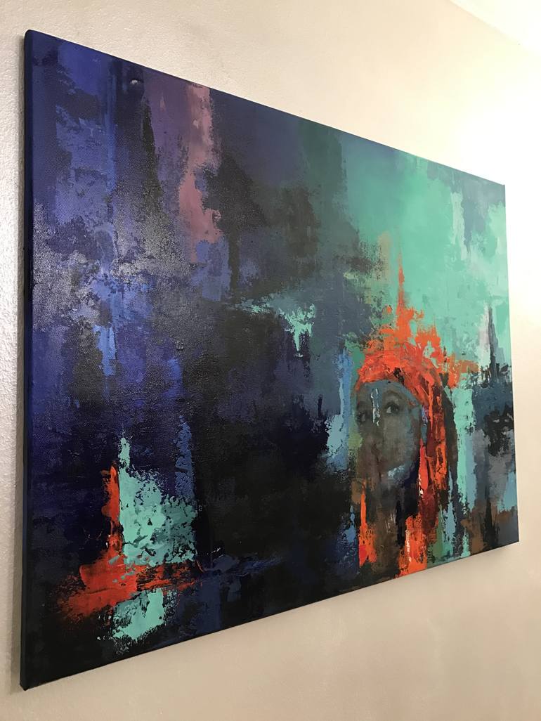 Original Abstract Women Painting by Aria Dellcorta