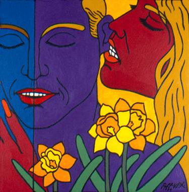 Original Pop Art Erotic Paintings by Robert V P Davis