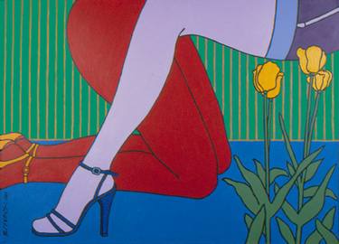 Original Pop Art Erotic Paintings by Robert V P Davis