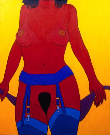 Original Pop Art Erotic Paintings by Robert V P Davis