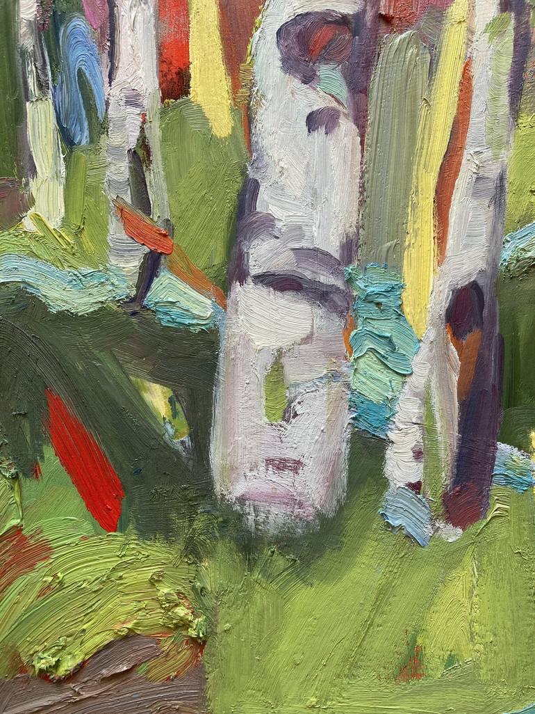 Original Abstract Tree Painting by Rebekah Griffith
