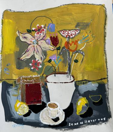 Original Abstract Expressionism Still Life Paintings by Spooky Harris