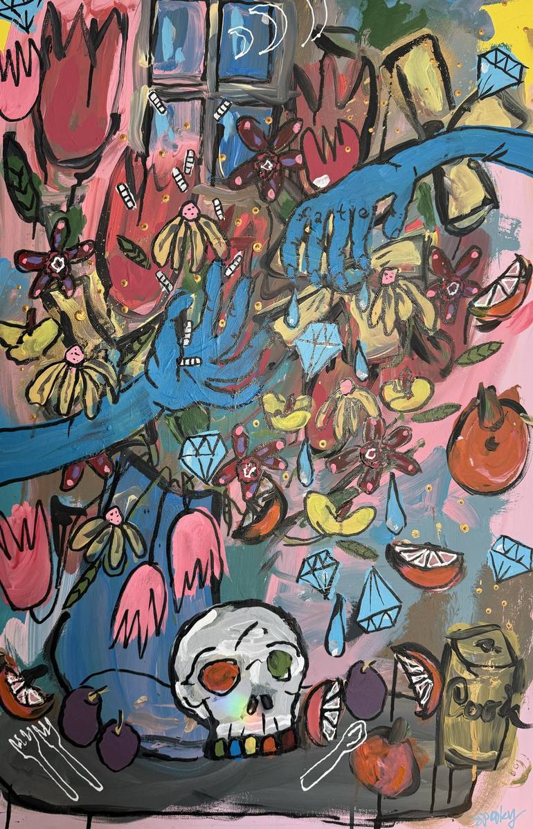 Original Abstract Expressionism Abstract Paintings by Spooky Harris