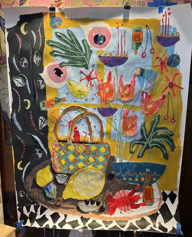 Original Abstract Expressionism Still Life Paintings by Spooky Harris