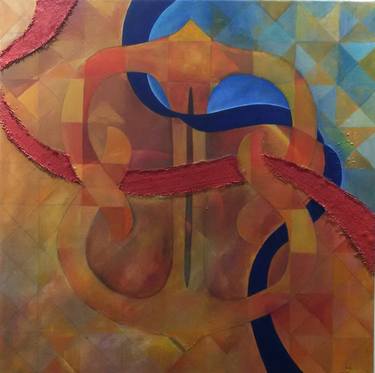 Original Cubism Abstract Paintings by Carla Armour