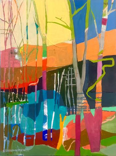Original Abstract Expressionism Abstract Paintings by Steven Page Prewitt