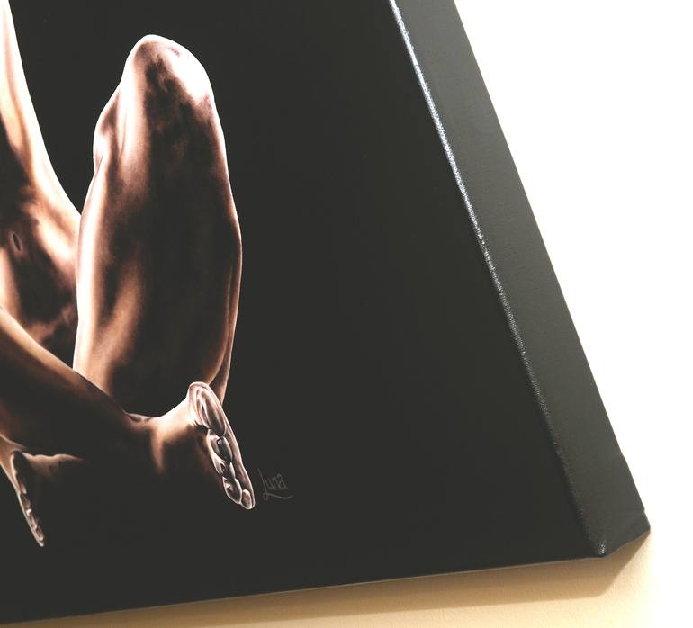 Original Portraiture Nude Painting by Leandri Vermeulen