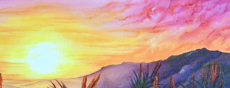 Original Illustration Landscape Painting by Leandri Vermeulen