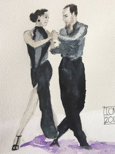 Original Figurative Performing Arts Drawings by Ian Males