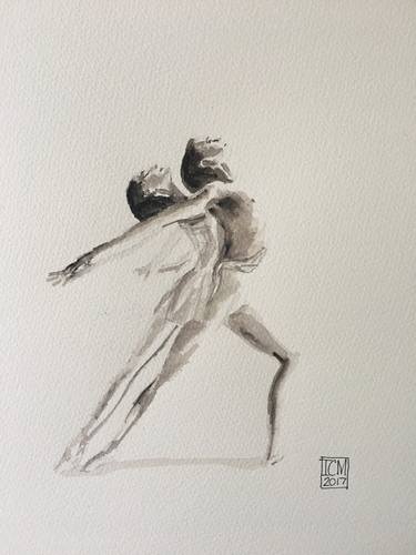 Original Figurative Performing Arts Drawings by Ian Males