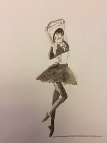 Original Figurative Performing Arts Drawings by Ian Males