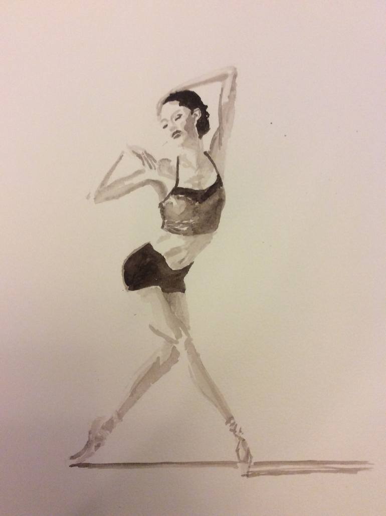 penge klud Bortset Ballerina Drawing by Ian Males | Saatchi Art