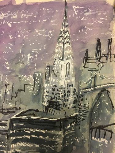 Original Expressionism Landscape Drawings by Ian Males