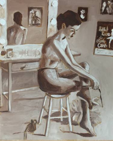 Original Figurative Performing Arts Paintings by Ian Males