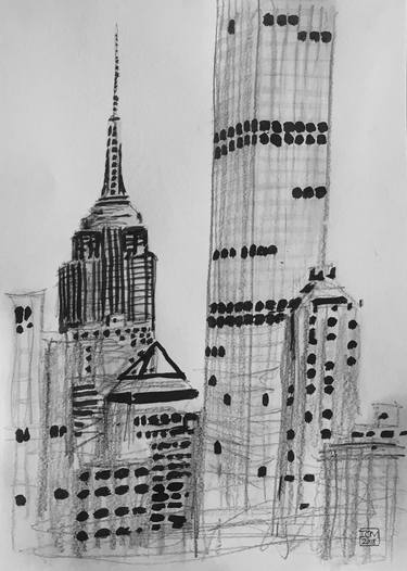 Empire State Building Drawings For Sale Saatchi Art