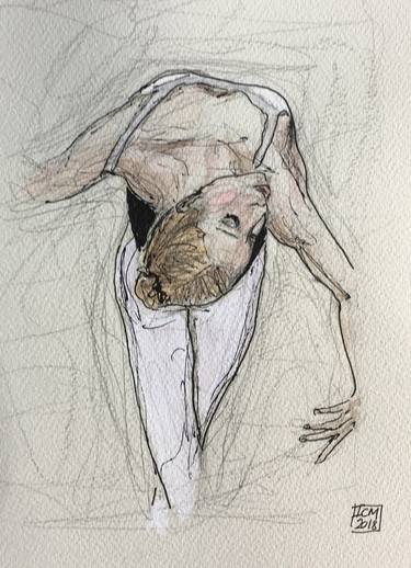 Original Figurative Performing Arts Drawings by Ian Males