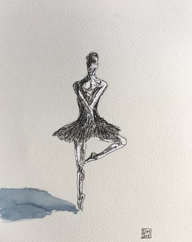 Original Figurative Performing Arts Drawings by Ian Males