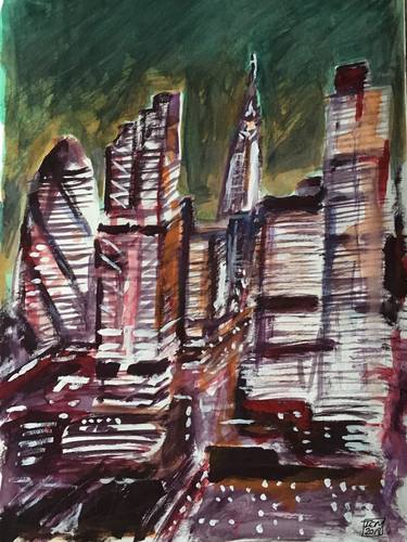 Original Abstract Landscape Drawings by Ian Males