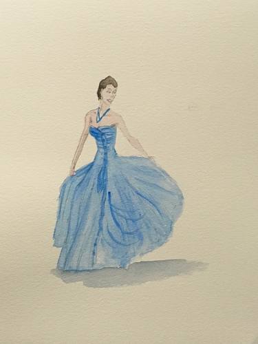 Original Figurative Fashion Drawings by Ian Males