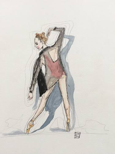 Original Figurative Performing Arts Drawings by Ian Males