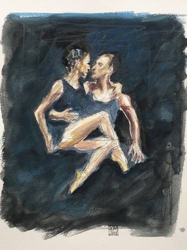 Original Figurative Performing Arts Drawings by Ian Males