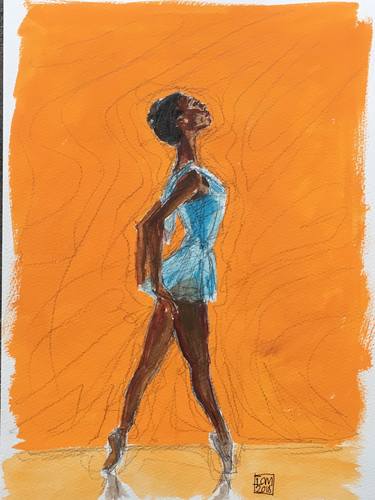 Original Figurative Performing Arts Drawings by Ian Males