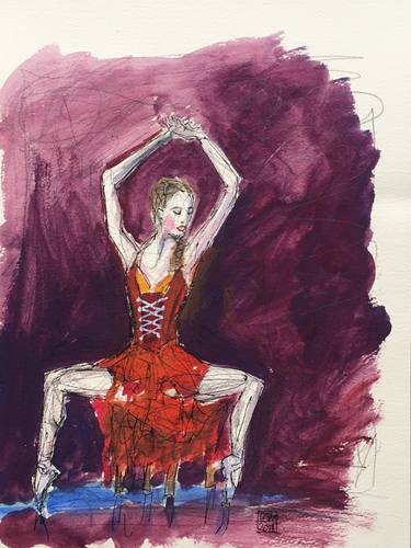 Original Performing Arts Drawings by Ian Males