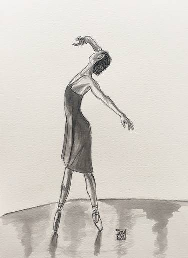 Original Figurative Performing Arts Drawings by Ian Males