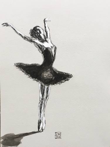 Original Figurative Performing Arts Drawings by Ian Males