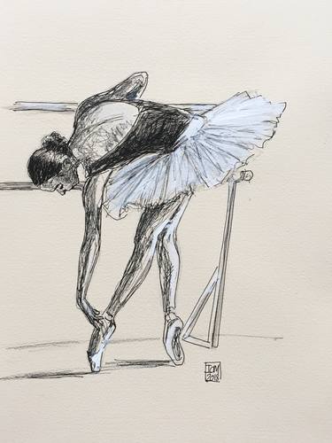 Original Figurative Performing Arts Drawings by Ian Males