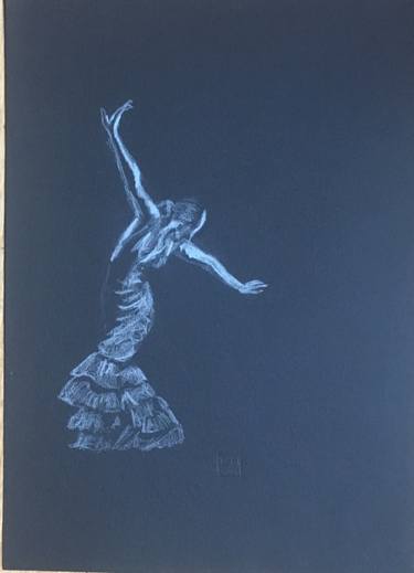 Original Figurative Performing Arts Drawings by Ian Males