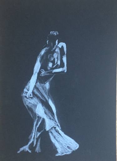 Original Figurative Performing Arts Drawings by Ian Males