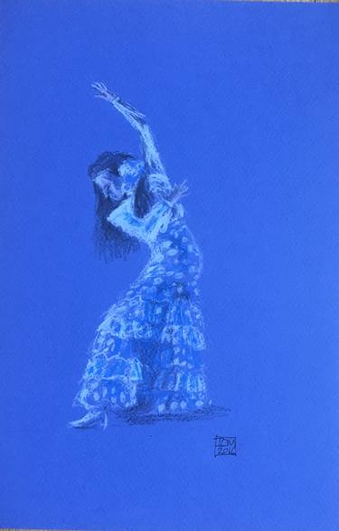 Original Figurative Performing Arts Drawings by Ian Males