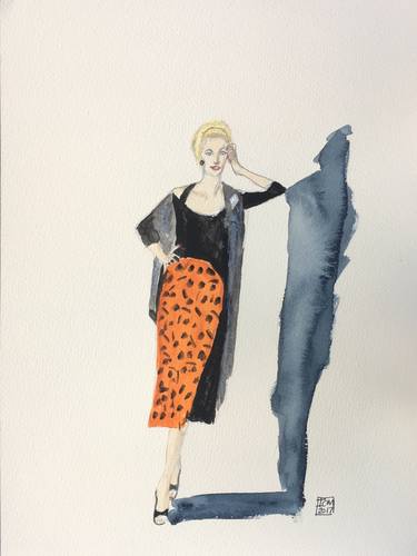 Original Fashion Drawings by Ian Males