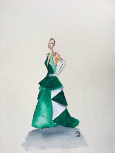 Original Fashion Drawings by Ian Males