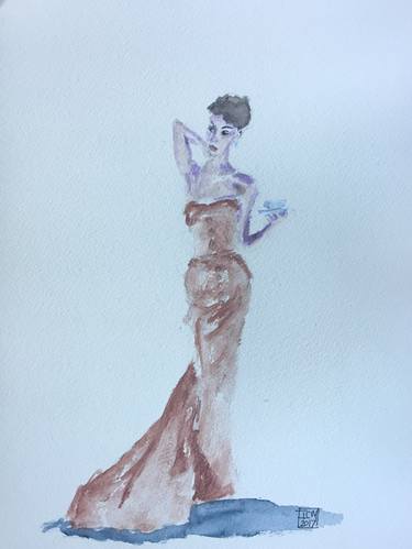 Original Fashion Drawings by Ian Males