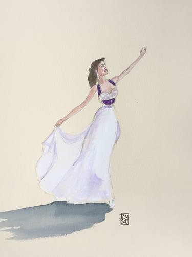 Original Figurative Fashion Drawings by Ian Males