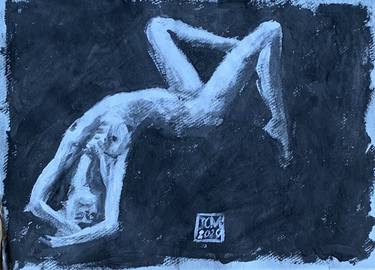 Original Abstract Nude Drawings by Ian Males